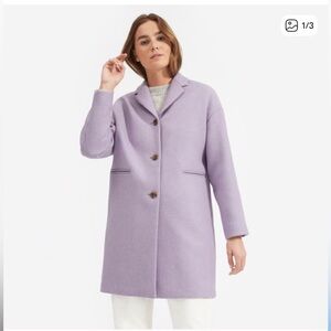 Everlane Cocoon Coat Heather Lavender
